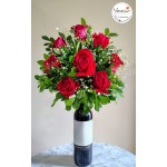 Ramo botella decorada