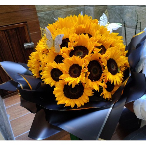 Ramo buchon 50 girasoles